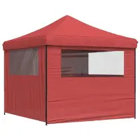 vidaXL , tente de fête, 292 x 292 x 315 cm, bordeaux, tissu Oxford