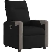 vidaXL Fauteuil relax noir tissu