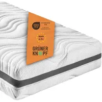 Sleepling matelas ergonomique à ressorts 7 zones avec revêtement en mousse froide, 140 x 200 cm, 18 cm, H4, Comfort 130