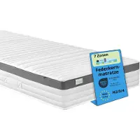 Sleepling Matelas à ressorts ensachés ergonomique à 7 zones, 100 x 200 cm, H4, 21 cm, orthopédique, Bodyprotect