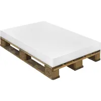 Sleepling Mousse prédécoupée pour coussin de palette, mousse, coussin en mousse, tapis en mousse, surmatelas matelas, 120 x 80 x 10 cm