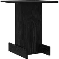 vidaXL Table d'appoint Chêne noir 44,5 x 45 x 55 cm Bois d'ingénierie