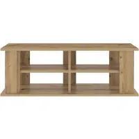 vidaXL Support TV 96 x 35 x 33,5 cm, imitation chêne artisanal, panneau de fibres de bois