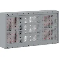 vidaXL Cabinet à Outils avec étagère Rouge et gris 100 x 20 x 55 cm