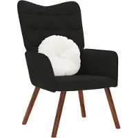 vidaXL Fauteuil relax noir velours