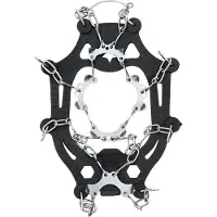 vidaXL Griffes de glace pour chaussures Noir S