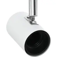 vidaXL Spot encastré avec spots Blanc 73 x 6,5 x 11,5 cm Métal