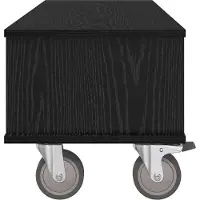 vidaXL Support TV noir imitation chêne 100 x 35 x 35 cm Bois composite