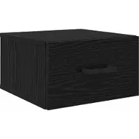 vidaXL Cabinet de chevet Chêne noir 35 x 35 x 20 cm Bois d'ingénierie