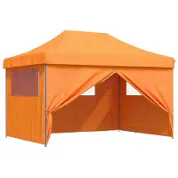 vidaXL Tente de réception orange 279 x 410 x 315 cm Tissu Oxford