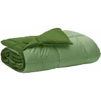 vidaXL Couverture de lit toute saison, 200 x 240 cm, vert, pour les 4 saisons