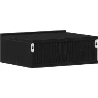 vidaXL Tables de chevet flottantes lot de 2 chêne noir 40 x 32 x 15 cm bois d'ingénierie