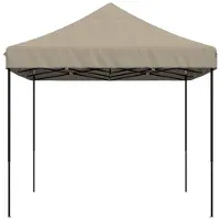 vidaXL Tente de réception Taupe 279 x 410 x 315 cm Tissu Oxford