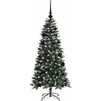 vidaXL Sapin de Noël artificiel avec 150 LED Vert 55 x 55 x 120 cm