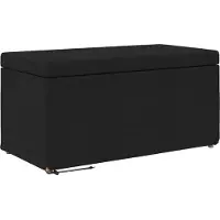 vidaXL Tabouret noir 81 x 41 x 40 cm Tissu et bois pressé