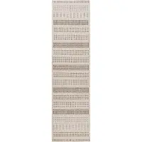 Interiyou Tapis d'intérieur et d'extérieur Kano Crème/Beige A2 80 x 300 cm