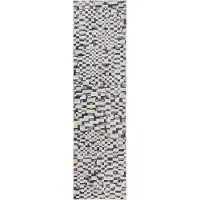Interiyou Tapis d'intérieur et d'extérieur Kano bleu/blanc A7 80 x 300 cm