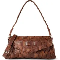 Desigual Sac à main marron élégant pour femme : anses amovibles, grand volume de rangement