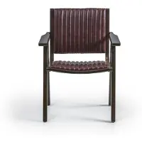 Xl Moebel Gmbh Meubles Salle à manger Chaise design avec accoudoirs Chaise en bois Assise rembourrée Nouveau