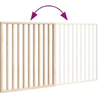 vidaXL Grille pour chien Pliable 2 panneaux 160 cm bois de peuplier