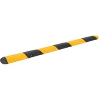 vidaXL Ralentisseur Jaune et noir 323x32,5x4 cm Caoutchouc