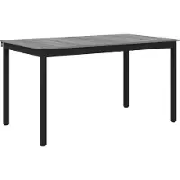 vidaXL Table de salle à manger, 140 x 80 x 75 cm, panneau de fibres de bois, imitation bois Sonoma gris, rectangulaire