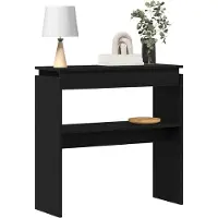 vidaXL Table console Chêne noir 80 x 30 x 80 cm Bois d'ingénierie