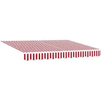 vidaXL Armature de store manuelle avec LED rouges et blanches 3 x 2,5 m