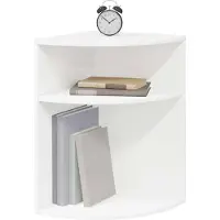 vidaXL Table d'appoint Blanc 39,7 x 39,7 x 60 cm Bois d'ingénierie
