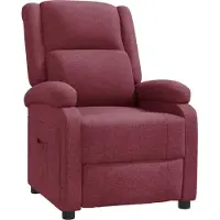 vidaXL Fauteuil relax rouge vin Tissu