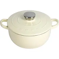 Smeg – Cocotte – 24 cm – 4,2 l – Crème