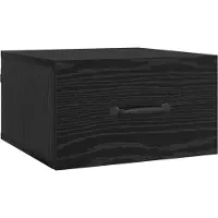 vidaXL Cabinet de chevet Chêne noir 35 x 35 x 20 cm Bois d'ingénierie