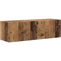 vidaXL Meuble TV mural, lot de 2, bois recyclé, 98 x 31 x 29,5 cm, aggloméré