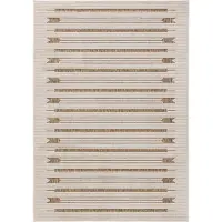 Interiyou Tapis d'intérieur et d'extérieur Kano Crème/Beige A6 160 x 230 cm