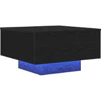 vidaXL , aspect chêne noir, 55 x 55 x 31 cm, matériau de bois