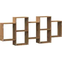 vidaXL Étagère murale chêne artisanal 159x18x65 cm bois d'ingénierie