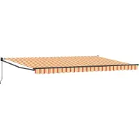 vidaXL Store extensible jaune et orange 500 x 300 x 165 cm