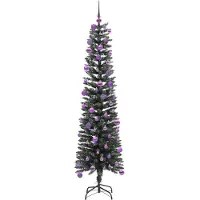 vidaXL Sapin de Noël artificiel avec 300 LED Vert 50.5 x 50.5 x 180 cm