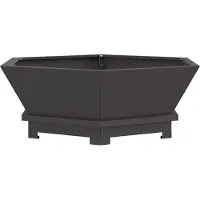 vidaXL Foyer Noir 75 x 75 x 28 cm Acier