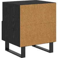 vidaXL Cabinet de chevet 2 pcs Chêne noir 40 x 35 x 47.5 cm