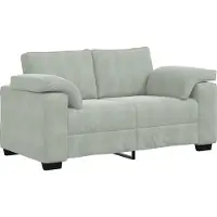 vidaXL Ensemble de canapés 2 pièces avec coussins, velours gris clair