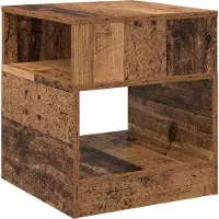 vidaXL Table d'appoint 2 pcs Bois ancien 40,5 x 40 x 45 cm