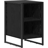 vidaXL Table de chevet 2 pcs Chêne noir 39.5 x 30 x 50 cm