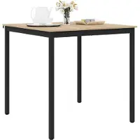 vidaXL Table d'appoint en bois composite, forme carrée