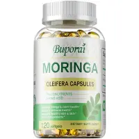 Buporai Moringa 1000mg (120 capsules) Complément alimentaire, intestin, santé intestinale, métabolisme, système immunitaire, cheveux, peau, articulations, os, énergie