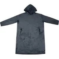 vidaXL Blanket hoodie bleu marine L flanelle