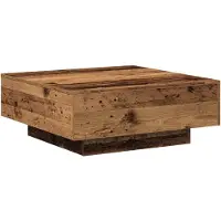 vidaXL Table basse en vieux bois 80 x 80 x 31 cm