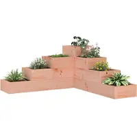 vidaXL Jardinière 4 niveaux 80,5x79x36 cm bois de douglas massif