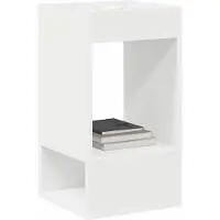 vidaXL Table d'appoint 2 pcs Blanc 30 x 30 x 56 cm Bois d'ingénierie