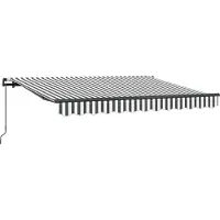 vidaXL Store rétractable Anthracite 350 x 200 cm Tissu